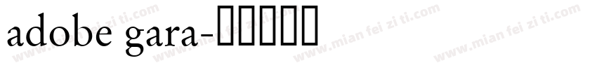 adobe gara字体转换